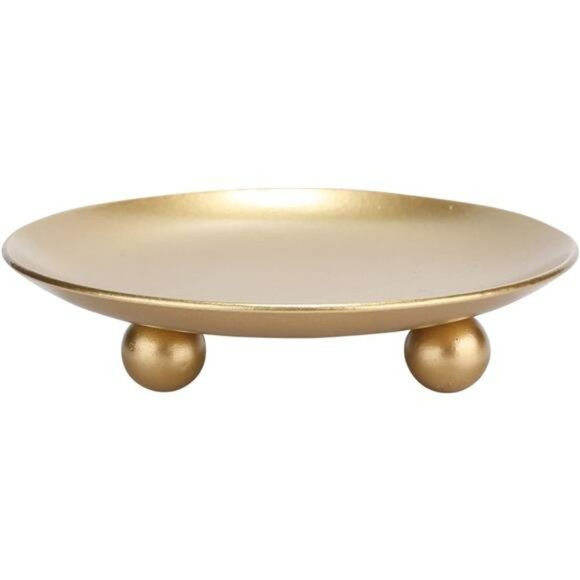 Gold Iron Pillar Candle Holders Set of 3 Decorative Candle Stands for Home Decor - Picture 6 of 8